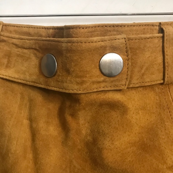 REAL SUEDE ZARA SKIRT- SZ S - Picture 2 of 3
